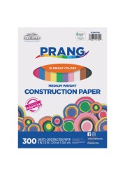 Prang Formerly SunWorks Construction Paper 10 Assorted Colors 9 x 12 300 Sheets
