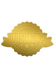 Great Papers Outstanding Ribbon Embossed and Gold Foil Certificate Seal 175 48 Count 20104102