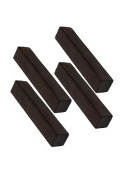 Sosoport 4pcs Wood Calligraphy Paper Weight Wooden Calligraphy Paperweights Paperweight Rectangular Paper Weight Decorative Calligraphy Paperweight Brush Rest Black 11X2X2cm