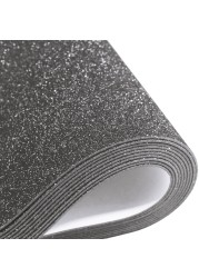 10 Sheets Glitter Foam Cardstock Paper for Halloween Decor, Sparkles Self Adhesive Sticky Back Paper 30 X 20cm A4 Paper for Gift Card DIY Crafts Cutters Card Scrapbook Decoration Party (Gray)