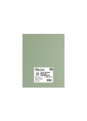 PA Paper Accents Stash Builder Cardstock Pack 8.5&quot; x 11&quot; Sage Green, 65lb Colored cardstock Paper for Card Making, Scrapbooking, Printing, Quilling and Crafts, 25 Pieces