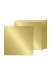 15 Sheets Gold Metallic Cardstock Paper 12&quot; x 12&quot;, 92lb/250gsm Thick Paper Foil Cardstock Shiny Mirror Paper Glitter Paper for Crafts Scrapbook Card Making Invitations Party Decoration (Gold)