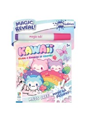 Hinkler Inkredibles Kawaii Magic Ink Pictures , Fun Mess-Free Colouring Kit, Kawaii-Themed Designs, Magic Ink Pen for Water Reveal Art, No-Mess Art Activity, Perfect Gift for Creative Play