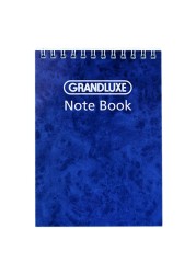 Grandluxe A6 Spiral Bound Notebook 40 Sheets Blue