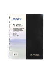 Maxi Spiral 1 Subject Notebook 80 Sheets Multicolour 9.5x7inch