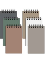 Utron 6Pcs Spiral Notebook Double Loop Pocket Notebook Office Style Mini Notebooks Pocket Small Notepad Small Notebooks 3x5 Small Spiral Notebook for Home School Office Travel Accessories