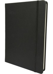 Collins Legacy A4 Hard Cover Notebook, 240 80gsm Ruled Pages - Black Cover
