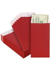 Mr. Pen- Money Envelopes for Cash, 100 Pack, 6.5&quot; x 3.5&quot;, Red Cash Envelopes, 100 Envelopes Money Saving Challenge, Money Saving Envelopes, Small Envelopes for Money Envelopes for Valentine&#39;s Gift