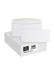 Quality Park 10 Envelopes Letter Size White Mailing Envelopes 418x912 Inch No Window Business Envelopes Gummed Closure 500Box QUA90020