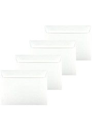 Dronka Envelope 6 x 9 Booklet Envelopes White Premium 24lb Paper Gum Flap 500Box