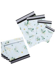 Outus 120 Pieces Poly Mailer Envelope Christmas Shipping Gift Bags Self Adhesive Clasp Envelope Self Adhesive Tear Proof Mailing Envelopes, 8x12in, 10x14in, 13x18in, 15x20in(Multicolored,Eucalyptus)