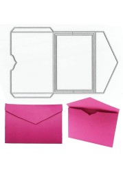 Envelope Metal Die Cuts, Envelope Cutting Dies Metal Template Molds, Envelope Die Cuts for DIY Photo Album Paper Embossing Card Making Decoration4.65 L x 3.19&quot; W
