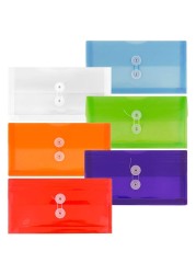 JAM Paper Plastic Button String Envelopes