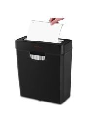 Shredder for Home Use,VidaTeco 6-Sheet Strip Cut Paper Shredder,Also Shred Card/Staple,Small Mini Document Shredding Machine for Office with Patented Jam Proof,Portable for Home,2.65-Gal Bin