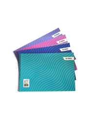 Maxi A4 Spiral Bound Sketch Book 20 Sheets Multicolour 4 PCS