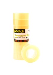 Scotch Transparent Tape 508 Clear Pack of 8