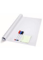 Dry Erase Whiteboard Sticker Wall Decal, Self-Adhesive White Board Peel Stick Paper for School,Office,Home,Kids Drawing with 3 Pen 78.7&quot;x17.7