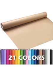 PerkHomy Brown Kraft Paper Roll 17.5&quot; x 600&quot; (50&#39;) for Gift Wrapping Bulletin Board Kids Craft Art Bouquet Flower Packing Moving Shipping Floor Covering Table 70GSM 50LB (Brown, 17.5&quot; x 50&#39;)