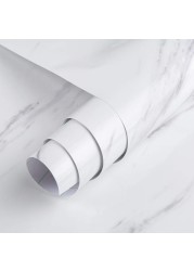 White Marble Contact Paper Textured Beige White Granite Wallpaper Peel Stick Countertop Contact Paper Removable Waterproof Adhesive Paper Thick Shiny Marble Look Wall Paper Kitchen Table Vinyl Wrap