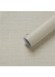 Ismoon Beige Grasscloth Peel and Stick Wallpaper 17.3x118in Beige Contact Paper Faux Linen Wallpaper Fabir Wallpaper Removable Wallpaper Vinyl Self Adesive Wallpaper Waterproof