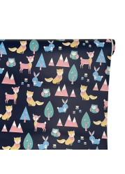 Yifely Fox Shelf Liner Peel &amp; Stick Rabbit Shelving Paper Decor Kids Study Desk Game Table 17.8 Inch by 9.8 Feet
