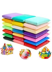 Generic - 24 Colours Air Dry Clay Magical Kids Clay Ultra Light Modelling Clay Artist Studio Plasticine Toy Safe And Non-Toxic Modelling Clay