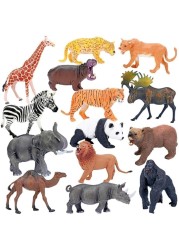 Big Size Animals Jumbo Safari Toys For Kids Figures Toys, Realistic Jumbo Wild Zoo Animals Figurines Plastic Africa Jungle Animals Playset for Kids, Animals set