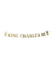 Hootyballoo King Charles Iii Gold Banner 2M