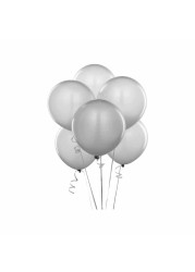 Silver Latex Balloon Pack of 20