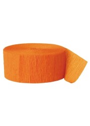 Orange Crepe paper streamers