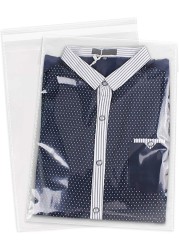 Markq 10 x 14 inches Clear Resealable Poly Mailers Bag, [90 Piece] Self-Sealing Plastic Cellophane Cello Bags for 10 x 14 Prints, T-Shirts, Flyers, Wedding Gifts Basket Supplies