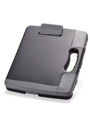 Officemate Portable Clipboard Storage plastic Case for A4 sizes Charcoal 833011134w x 112d x 1412h