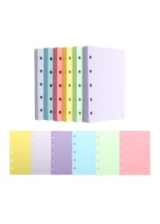 AxeWoodz Colored A8 Refill Paper 300 Sheets Blank Loose Leaf Paper 6 Colors 5 Hole Binder Paper Notebook Filler Paper Refillable Binder Inserts