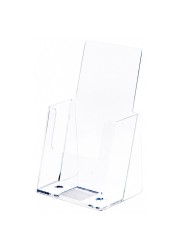 Plymor Clear Acrylic TriFold Brochure Literature Holder Countertop Fits Documents Up to 4 Wide 2 Pack