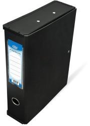 Generic Fis Colored Pp Rigid Box File With Black Plastic Sides, 210 X 330 mm, Fsbfrigidppbk