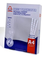 Generic 200 Sheets A4 Size Heavy Duty Strong Spine Transparent Clear Protector [Tcos-St019-60]