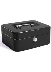 METAL CASH BOX, CASH COIN TRAY AND 2 KEYS SIZE: 150 mm x 120 mm x 80 mm