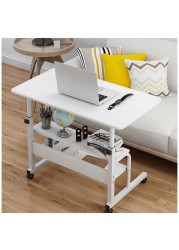 Hospital Table Over Bed with Storage Height Width Adjustable Laptop Cart Mobile Computer Desk Sofa Table Stand Tray for Home Dormitory Office