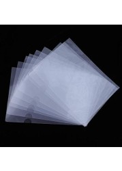 A4 Document Folder 50 Pack Thicker Clear Transparent LType File Holder Copy Safe Project Pockets Fit US Letter A4 Size