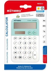 Motarro Calculator 12 Digits 7.5 cm x 12 cm Multicolor MI025-3