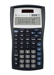 Texas Instruments TI30XIIS Scientific Calculator Black with Blue Accents