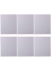 Generic 6Pcs Stretched White Blank Canvas For Painting Drawing 20X30cm