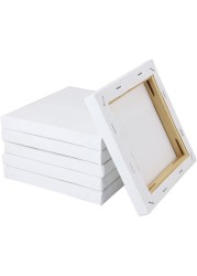 Generic Stretched Canvas 6&quot; X 6&quot;- Blank Canvas Board 6-Piece Pack Art Canvas Frame