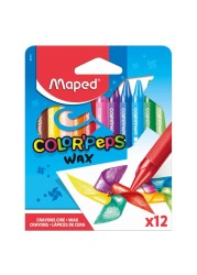 Maped Color&#39;Peps Wax Crayons 12 PCS