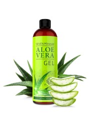 Seven MineralsAloe Vera Gel 99 Organic Big 12 oz NO XANTHAN so it Absorbs Rapidly with No Sticky Residue made from REAL JUICE NOT POWDER