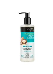 Organic Shop Moroccan Argan And Amla Natural Nourishing Hair Shampoo White 280ml