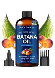 Raw Batana Oil for Hair Growth 4 fl oz 100 Pure Natural Cold Pressed Dr Sebi Oil Batana for Skin Face Lashes Aceite de Batana
