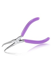 SPEEDWOX Bent Needle Nose Pliers With Serrated Jaw Mini Bent Long Nose Pliers Needle Remover Pliers Fishing Tools Precision Pliers for Jewelry Making Wire Bending and Small Object Gripping