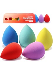 BEAKEY Makeup Sponge 5 Pcs Set LatexFree Boun Boun Beauty Sponge for Blending Makeup Sponges for Foundation Liquid Cream and Powder Blender for Enhanced Make Up Application Halloween Makeup Tools