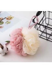 Soft Bath Sponge With Shower Mesh Foaming Loofah Exfoliating Scrubber For Shower